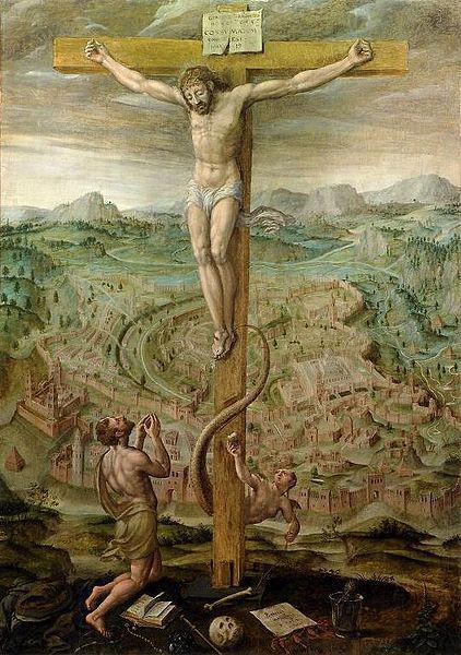 Hans Vredeman de Vries Allegory of salvation and sin.